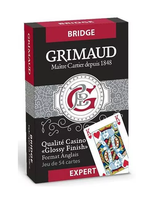 Jeu de 54 cartes Grimaud Expert - Bridge et Poker
