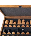 jeu d'échecs bauhaus noir - 40 cm cartes à jouer