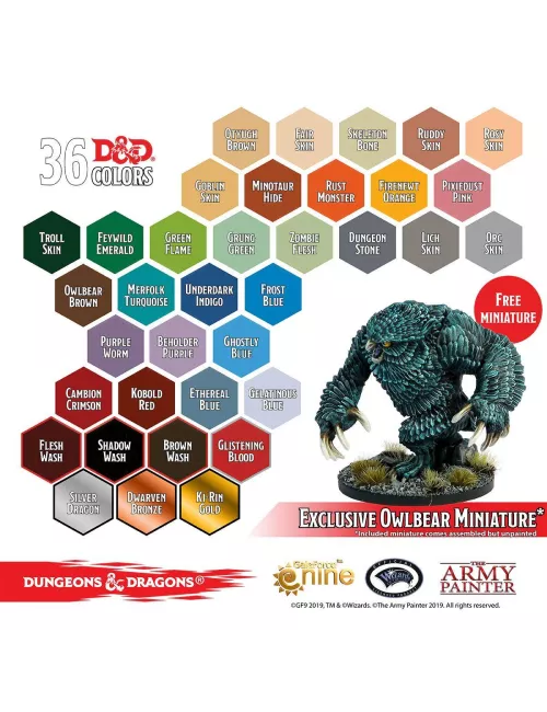 D&D Monsters Paint Set - Peinture