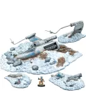 star wars : légion - crash de x-wing - extension de champ de bataille plateau