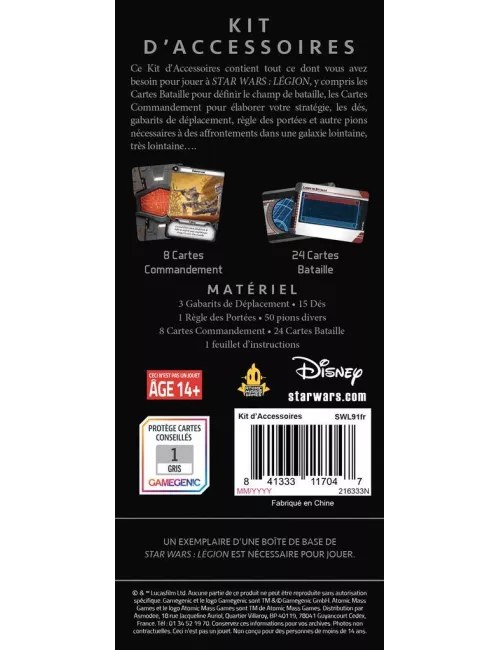 star wars : légion - kit d’accessoires plateau