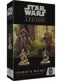 star wars : légion - logray & wicket - extension commandant boîte