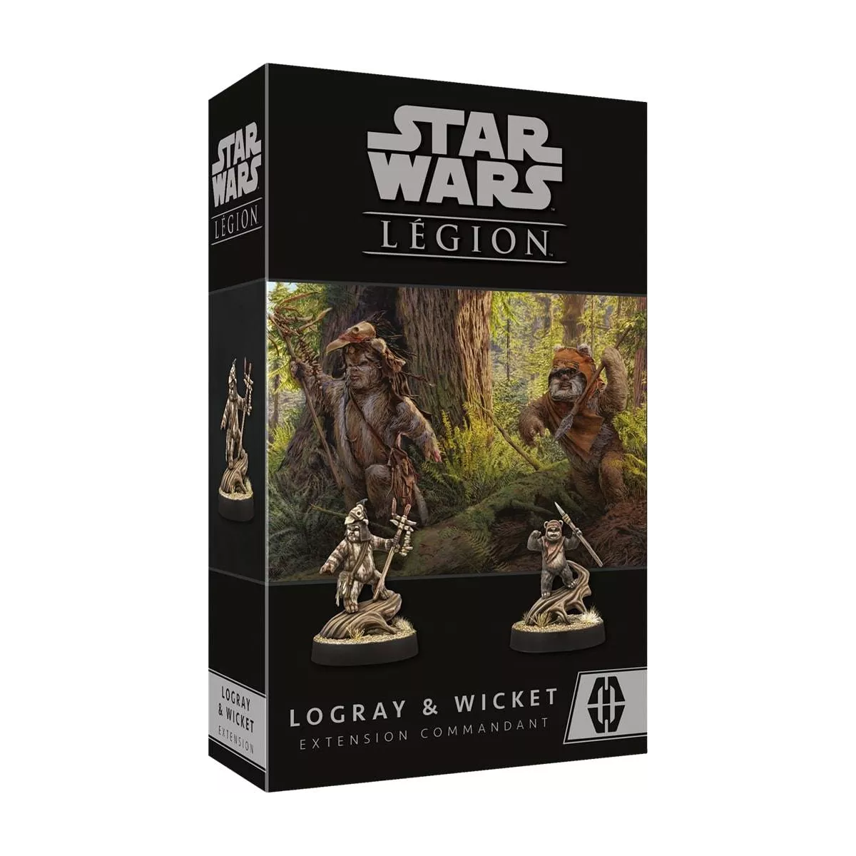 star wars : légion - logray & wicket - extension commandant boîte