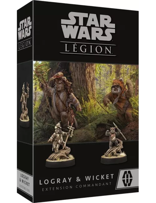 star wars : légion - logray & wicket - extension commandant boîte