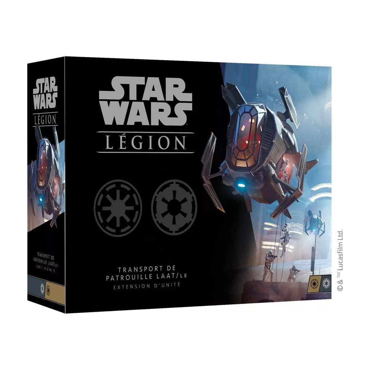 star wars : légion - transport de patrouille laat/le - extension d'unité plateau