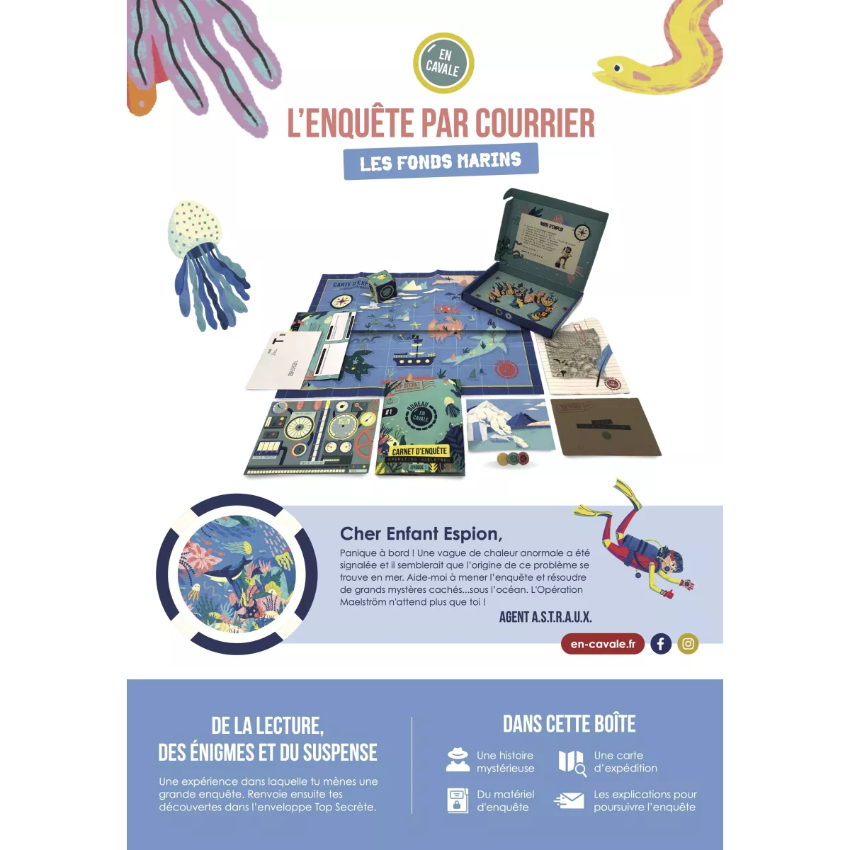 l'enquête par courrier - les fonds marins exemple 1