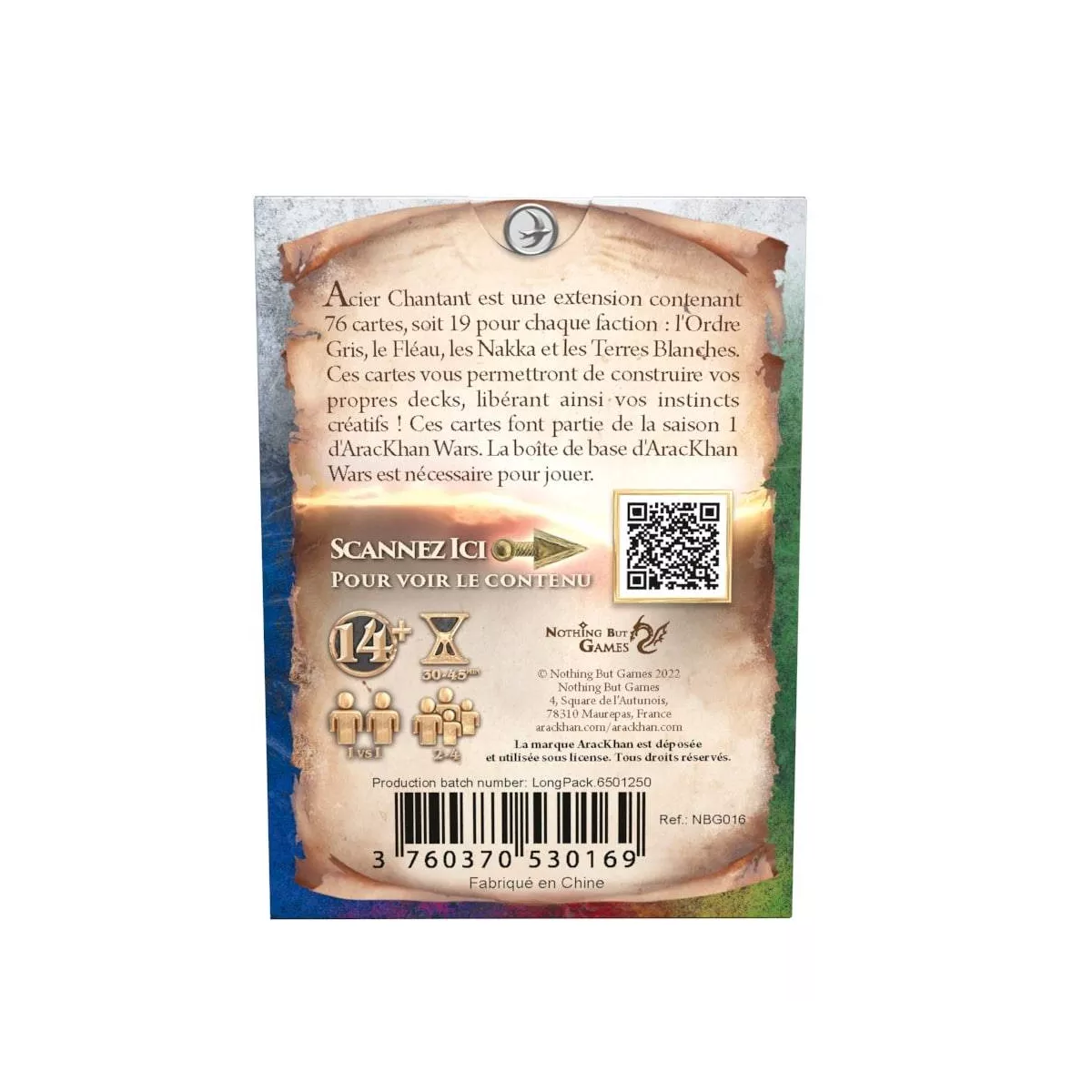 arackhan wars : acier chantant - extension plateau