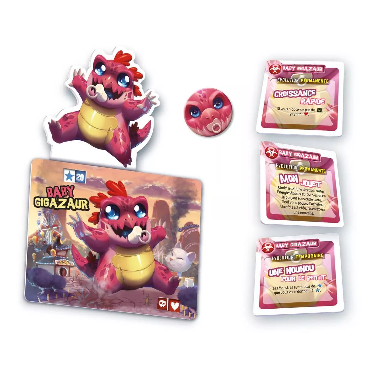 king of tokyo : baby gigazaur - micro extension exemple 1