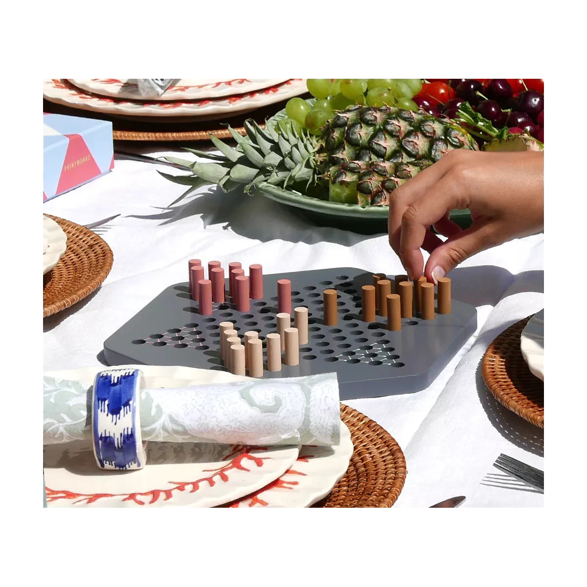Jeu De Dames Chinoises VBESTLIFE - En Bois Coloré, Pour Famille Et Enfants