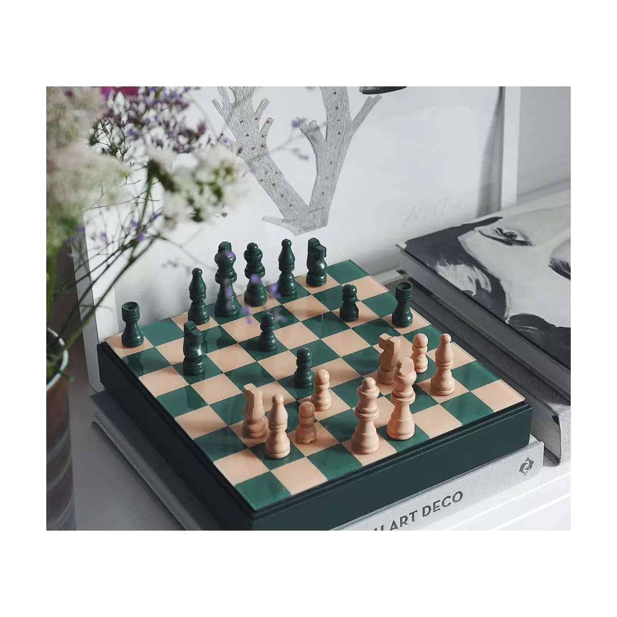 Jeu d'Échecs Classique Vert - Printworks Play - Jeu classique - Ludum.fr