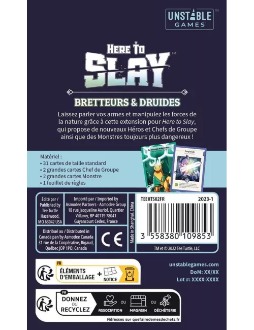 Here To Slay : Bretteurs et Druides - Extension
