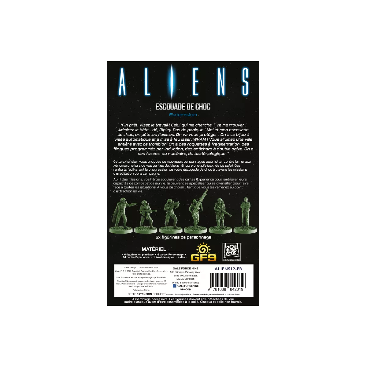 aliens : escouade de choc - extension plateau