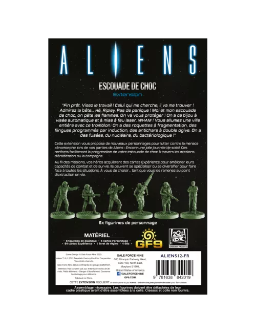 aliens : escouade de choc - extension plateau