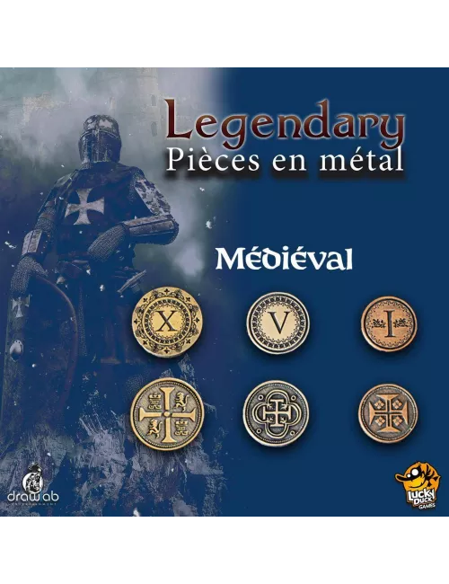 Set de Pièces en Métal - Legendary - Jeux de société - Ludum.fr