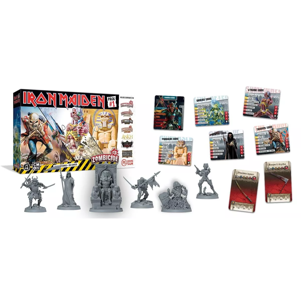 Extension Zombicide : Iron Maiden Pack 1 - Version Française - Neuf Sous Blister - Jeu De Société CMON