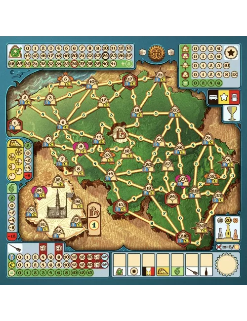 belgian beer race : le jeu de dés plateau