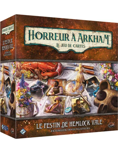 horreur à arkham jce : le festin de hemlock vale - extension investigateurs boîte