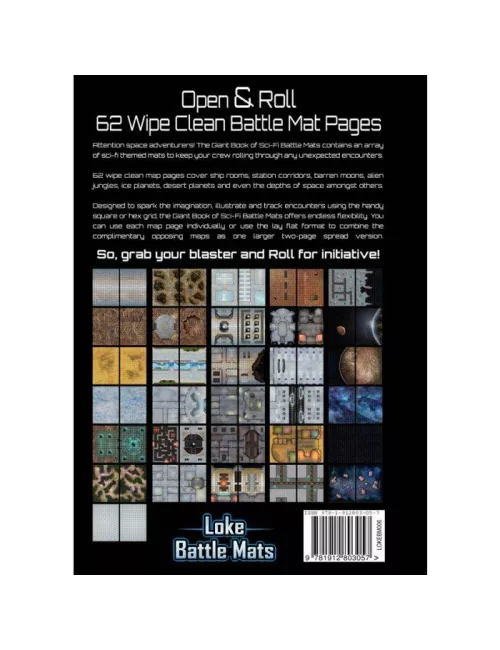 livre plateau de jeu - battle mats : giant book of sci-fi a3 exemple 1