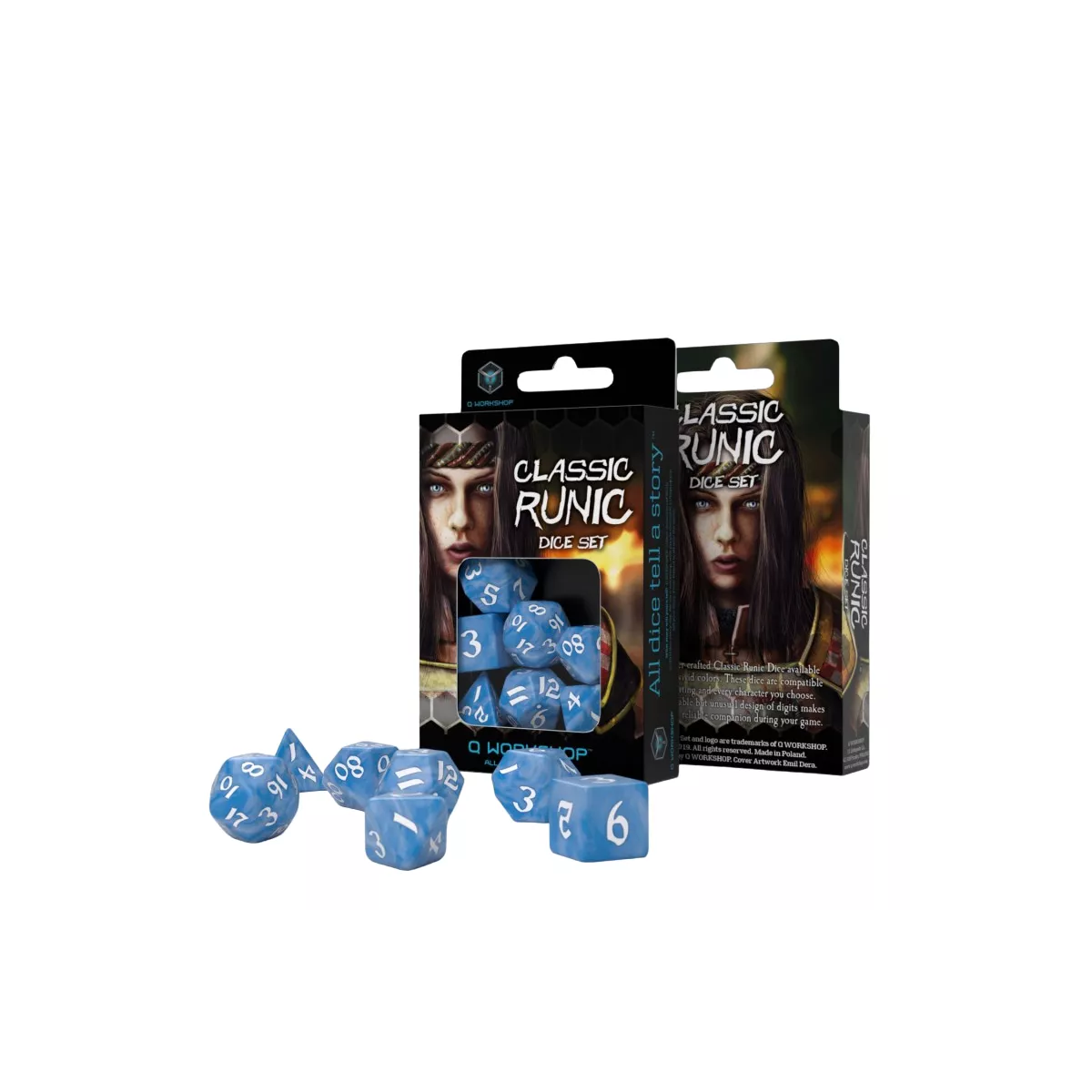 Set De Dés JDR - Runique Classique - Accessoires Jeux de Rôle - Ludum.fr