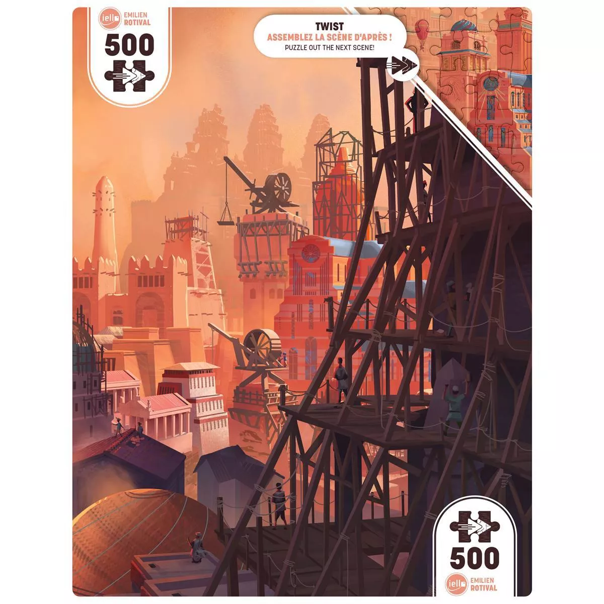 puzzle twist ancient city - 500 pièces puzzle