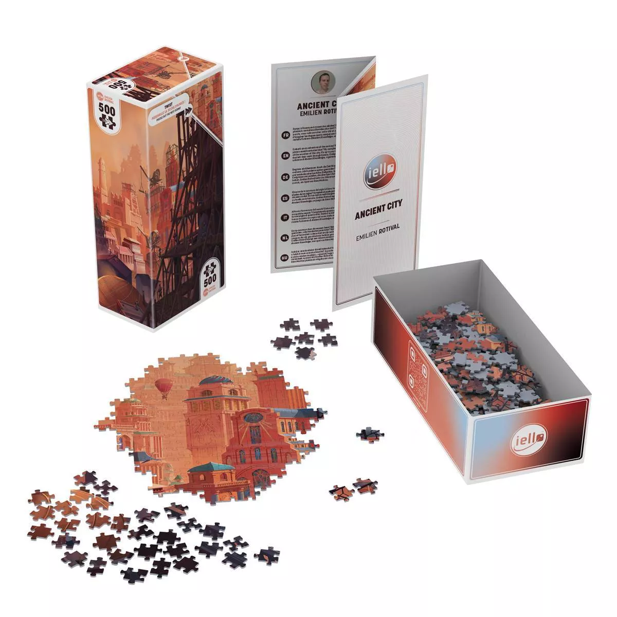 puzzle twist ancient city - 500 pièces exemple 1