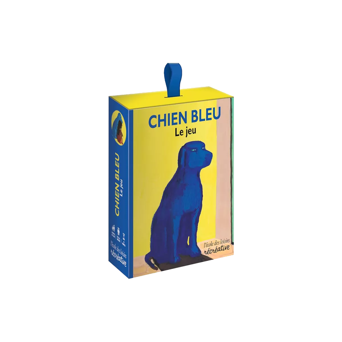 chien bleu boîte