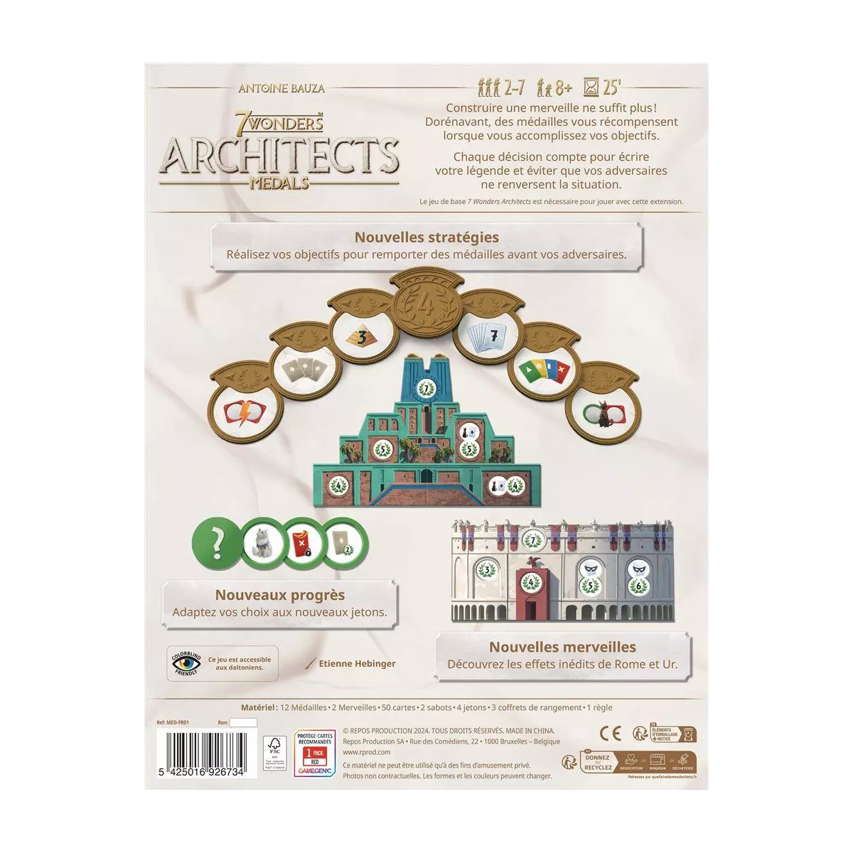 7 wonders architects : medals - extension exemple 1