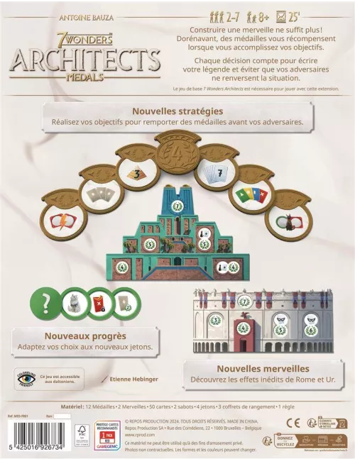 7 wonders architects : medals - extension exemple 1