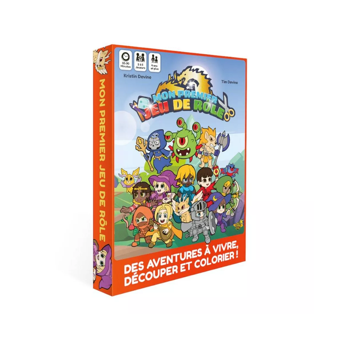 mon premier jeu de role - une aventure à colorier : coffret intégral boîte