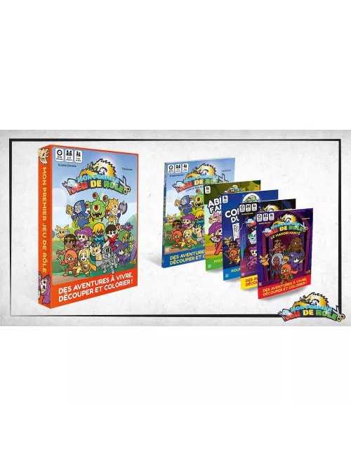 mon premier jeu de role - une aventure à colorier : coffret intégral exemple 2