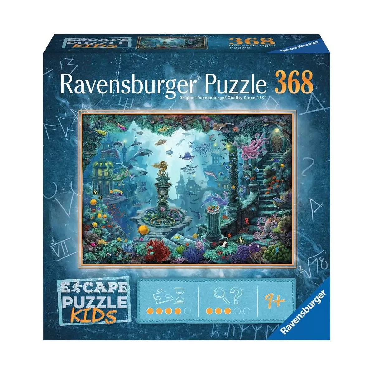 escape puzzle kids au royaume sous-marin - 368 pièces boîte