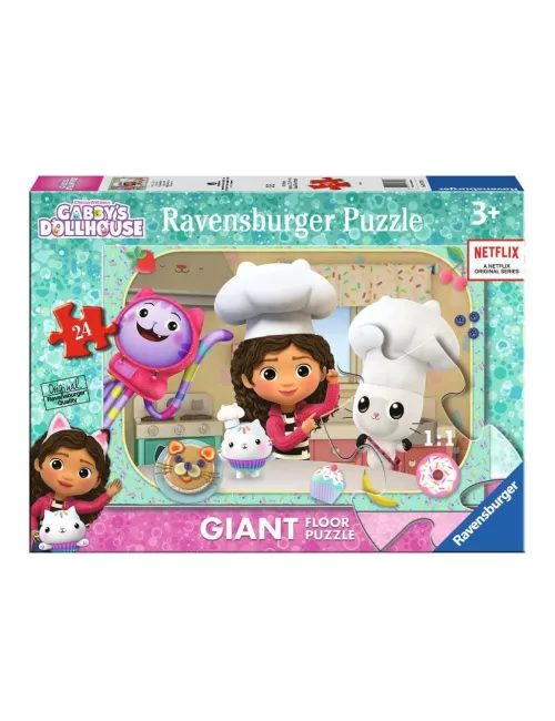 Puzzle Giant Floor Gabby's Dollhouse - 24 pièces - Puzzle - Ludum.fr