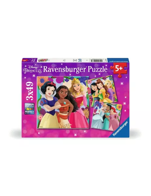 Coffret Puzzles Disney Princesses : Girl Power - 3 x 49 pièces - Puzzle - Ludum.fr