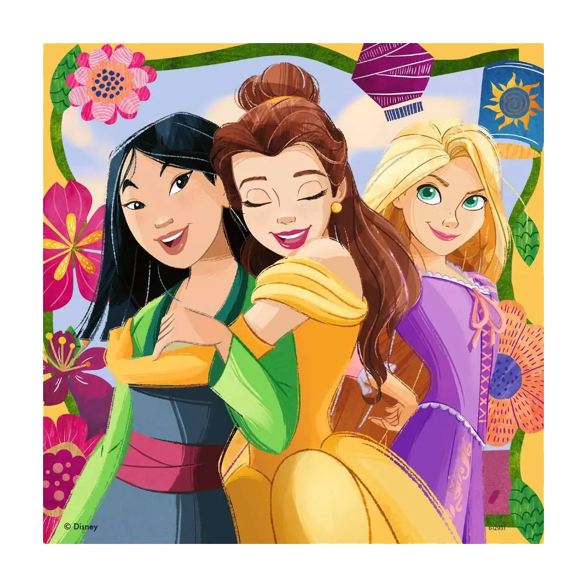 coffret puzzles disney princesses : girl power - 3 x 49 pièces exemple 2