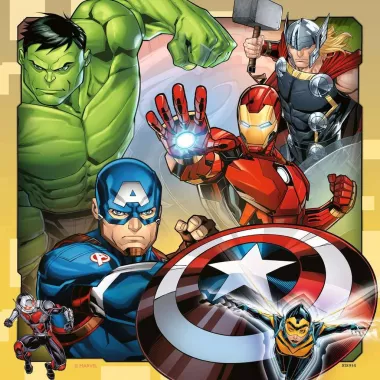 coffret puzzles avengers - 3 x 49 pièces exemple 2