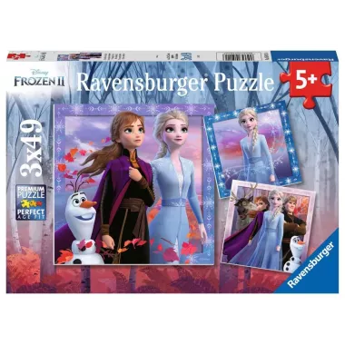 Coffret Puzzles La Reine des Neiges 2 - 3 x 49 pièces - Puzzle - Ludum.fr