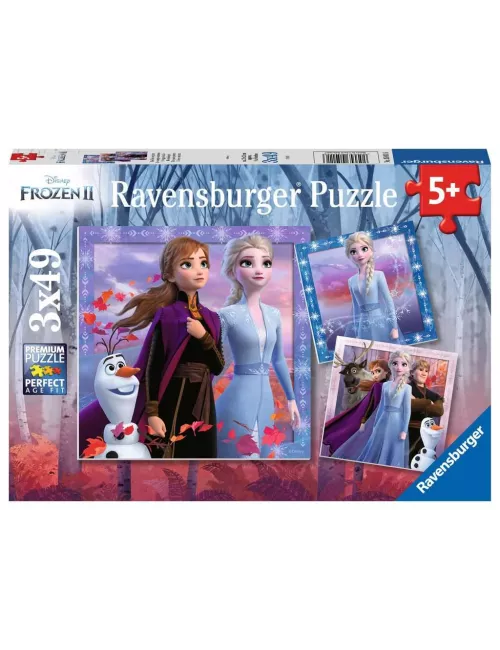 Coffret Puzzles La Reine des Neiges 2 - 3 x 49 pièces - Puzzle - Ludum.fr