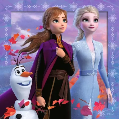 coffret puzzles la reine des neiges 2 - 3 x 49 pièces exemple 2