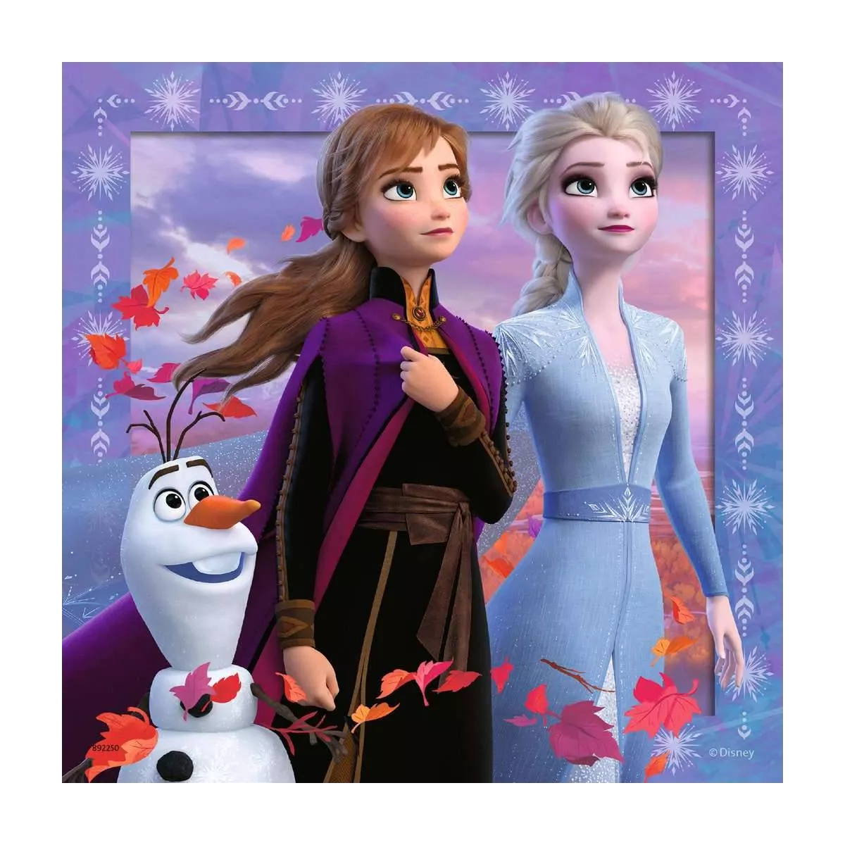 coffret puzzles la reine des neiges 2 - 3 x 49 pièces exemple 2