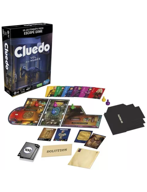 vol au musée - cluedo escape game plateau