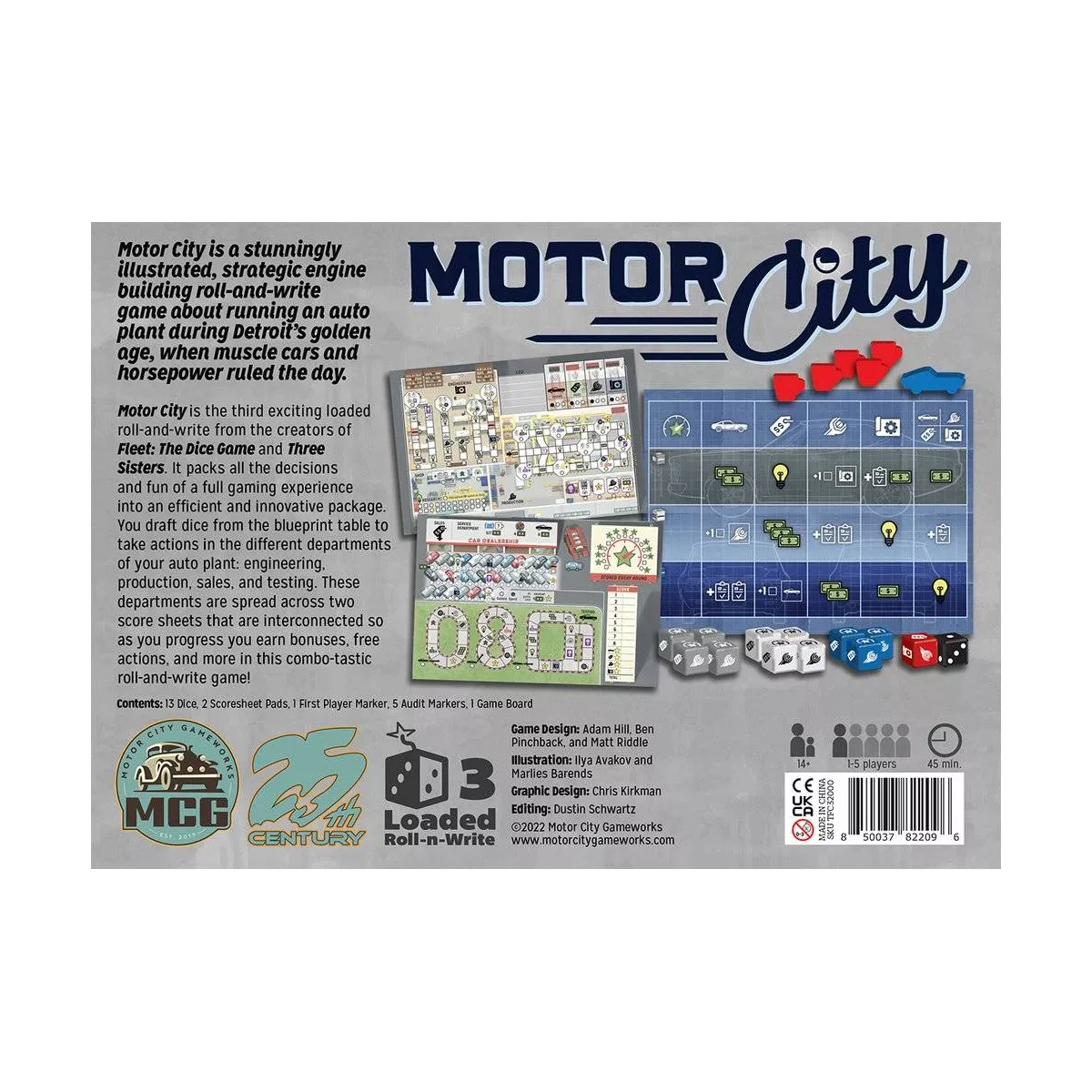 motor city - version anglaise plateau