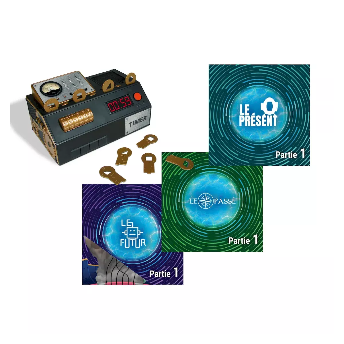 escape room le jeu - le voyage dans le temps plateau