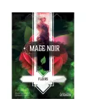 mage noir : fleurs - extension végétale plateau