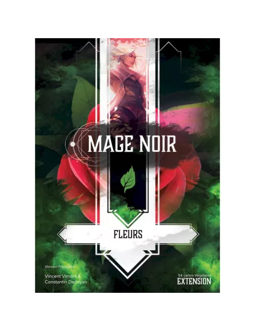 mage noir : fleurs - extension végétale plateau