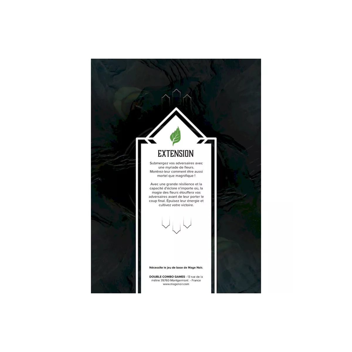 mage noir : fleurs - extension végétale exemple 1