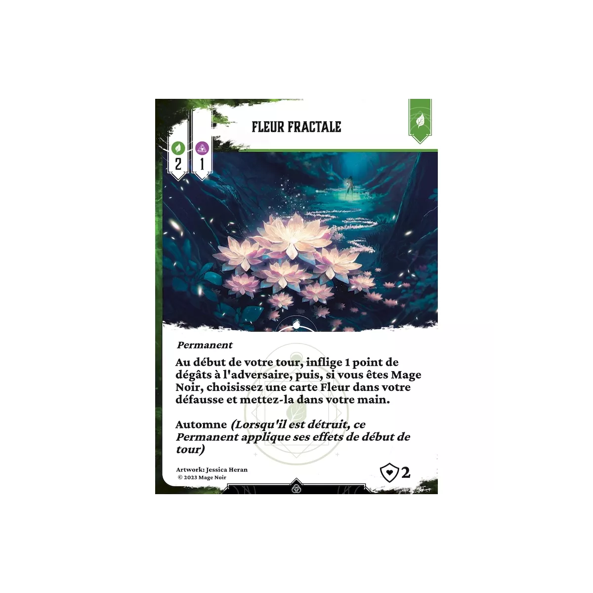 mage noir : fleurs - extension végétale exemple 2