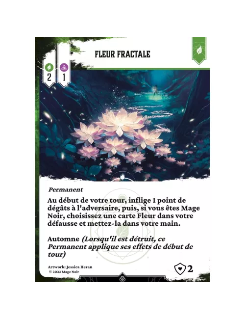 mage noir : fleurs - extension végétale exemple 2