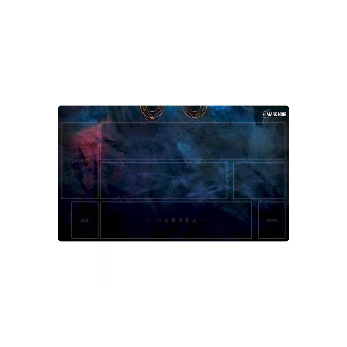 mage noir - playmat : zones plateau