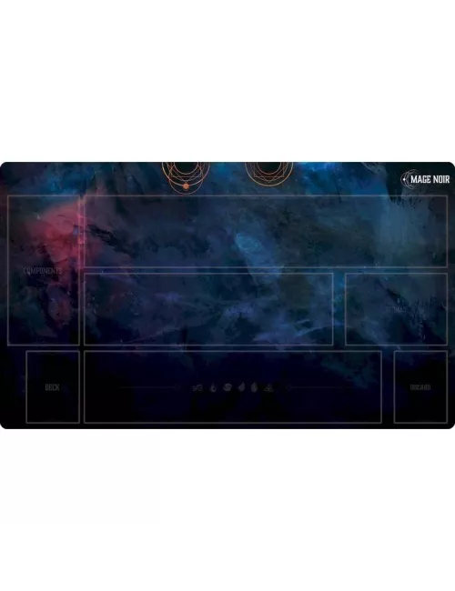 mage noir - playmat : zones plateau