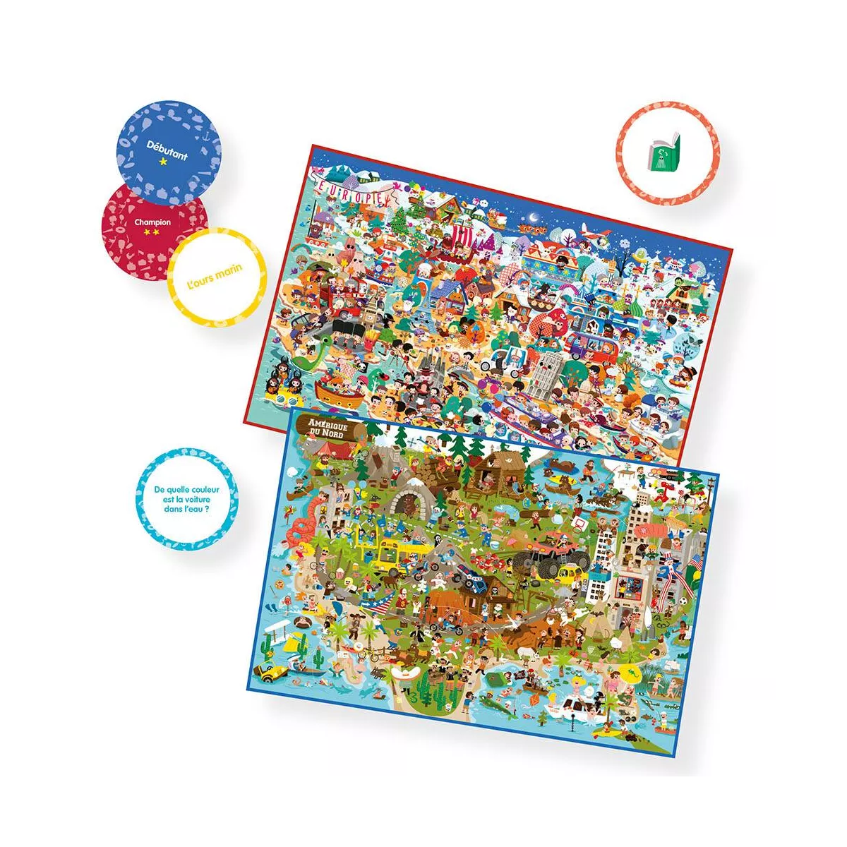 mon jeu de cherche et trouve géant - autour du monde plateau